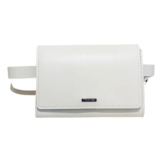 Bolso Riñonera baguette de Piel vegana (color Blanco)