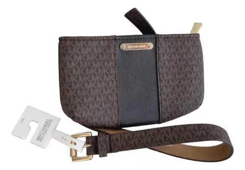 Cangurera MICHAEL KORS Monograma Riñonera Café Mujer